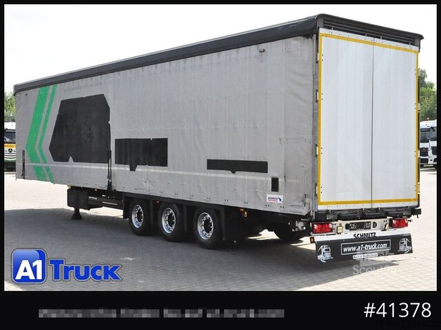 Öppen semitrailer med kapell SCHMITZ SCB  24, Mega, Speed Curtain, VDI 2700, neue Plane