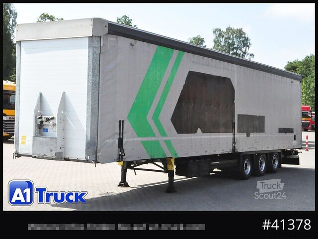 Öppen semitrailer med kapell SCHMITZ SCB  24, Mega, Speed Curtain, VDI 2700, neue Plane