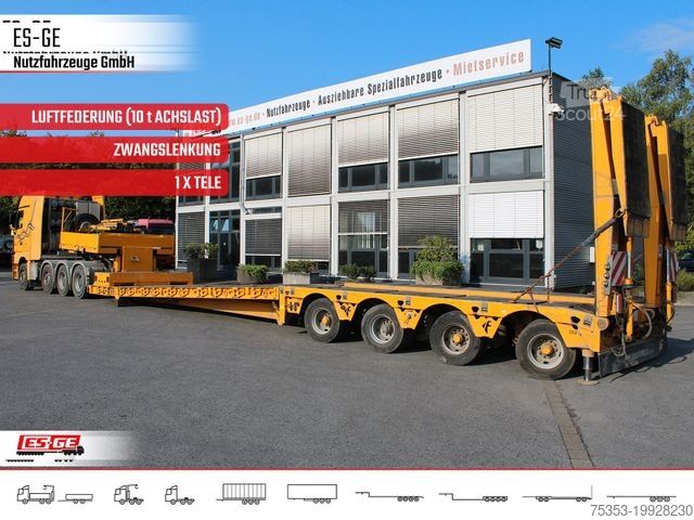 Semiremorcă cu platformă joasă FAYMONVILLE Megamax Tiefbett 4x10 t