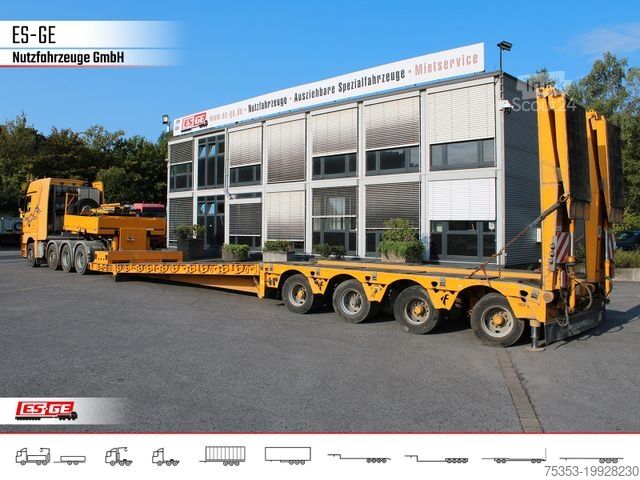 Semirremolque de plataforma baja FAYMONVILLE Megamax Tiefbett 4x10 t