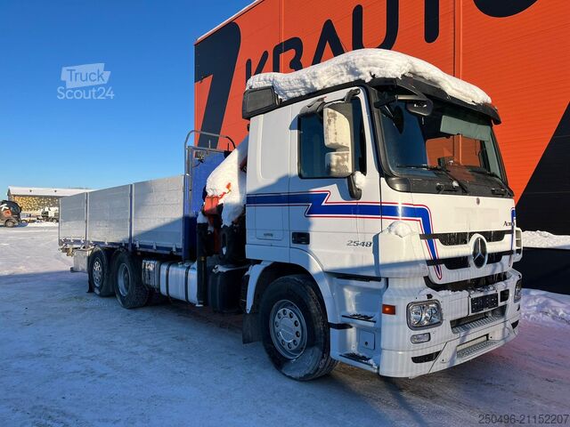 Atvērtā virsbūve Mercedes-Benz Actros 2548 6x2*4 PK 20002 / PLATFORM L=6411 mm