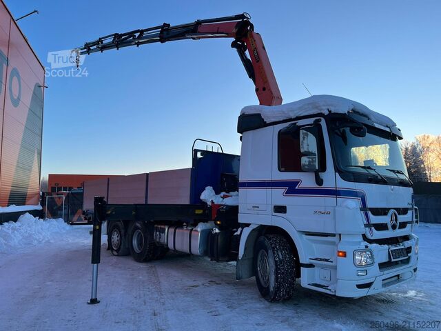 Atvērtā virsbūve Mercedes-Benz Actros 2548 6x2*4 PK 20002 / PLATFORM L=6411 mm