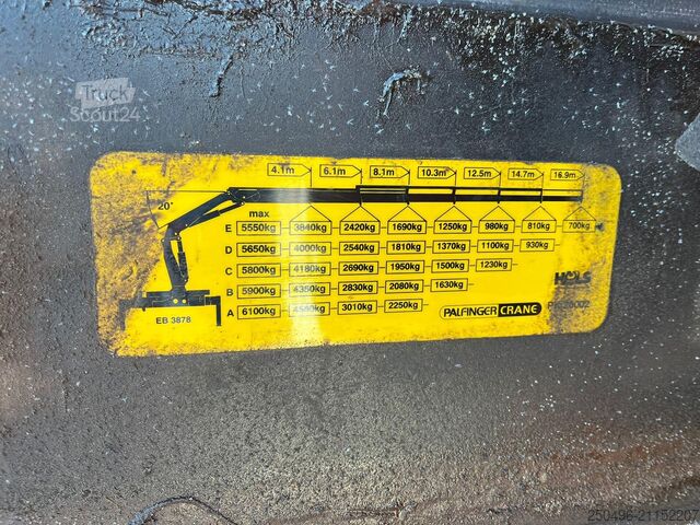 Atvērtā virsbūve Mercedes-Benz Actros 2548 6x2*4 PK 20002 / PLATFORM L=6411 mm