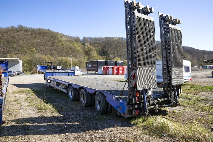 Tieflader-Auflieger für Baumaschinen Zanner STL 38 - Sanh Tieflader Spezial