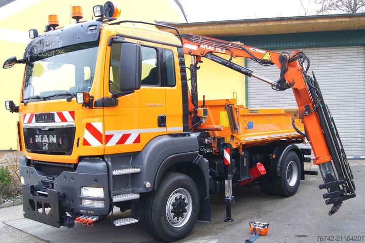 Trójstronna wywrotka MAN TGS 18.320 BL 4x4 / ATLAS 75.2 / MEILLER / Winterdienst