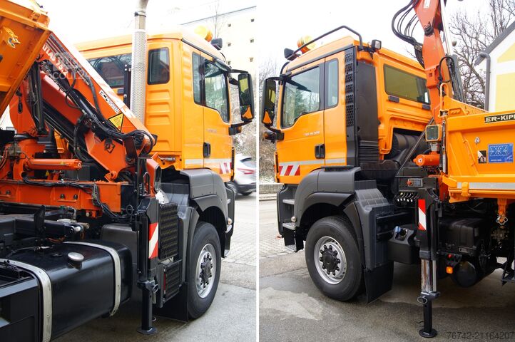 Trójstronna wywrotka MAN TGS 18.320 BL 4x4 / ATLAS 75.2 / MEILLER / Winterdienst