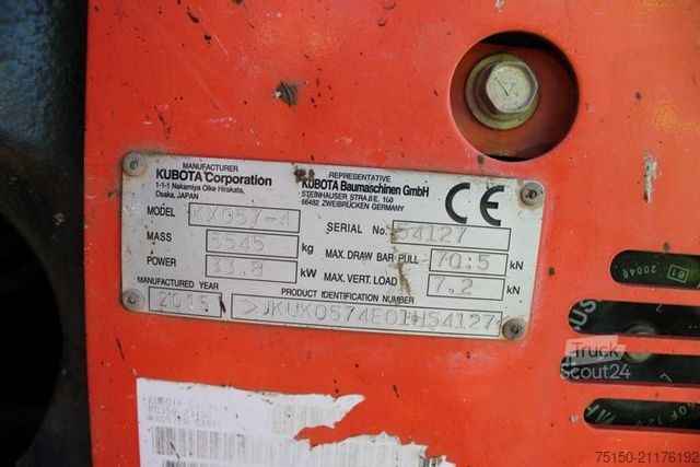 Minibagger KUBOTA KX057-4 - Nr.: 127