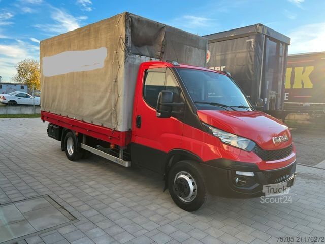 Furgão cortina de lona IVECO 70 C 17 Klima,Luftf.,3.950 Nl.