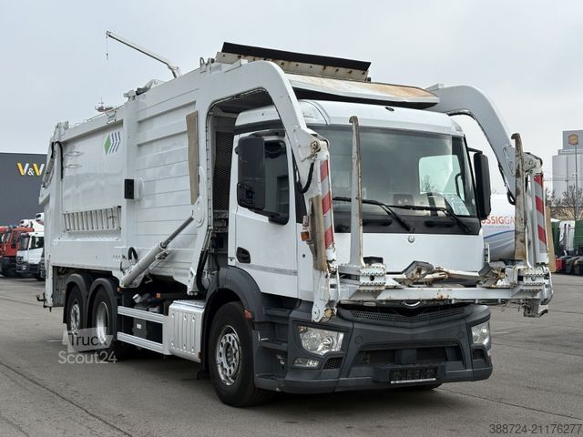 Popelářský vůz MERCEDES-BENZ Antos2536*Schmidt*Vorne Hecklada*E6a*Lenk*Klima*