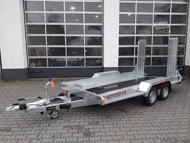 Construction trailers Brian James Trailers Digger Plant 370cm extralang 2770kg Nutzlast