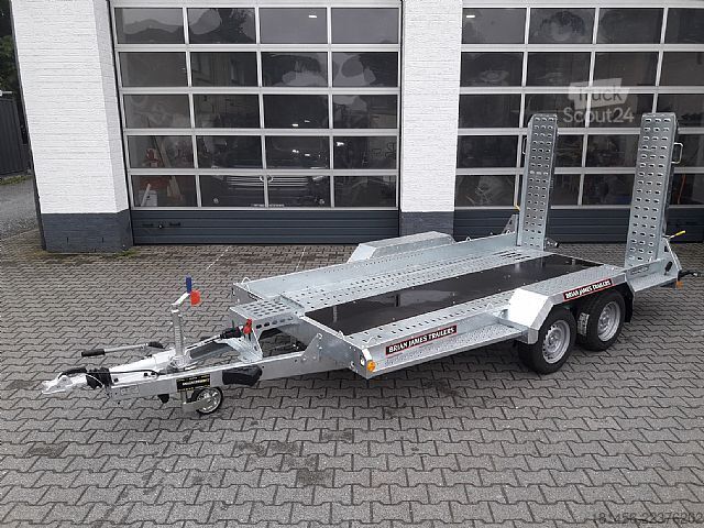Construction trailers Brian James Trailers Digger Plant 370cm extralang 2770kg Nutzlast