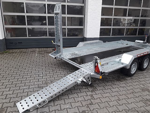 Construction trailers Brian James Trailers Digger Plant 370cm extralang 2770kg Nutzlast