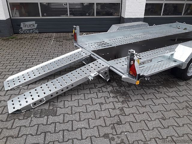 Construction trailers Brian James Trailers Digger Plant 370cm extralang 2770kg Nutzlast
