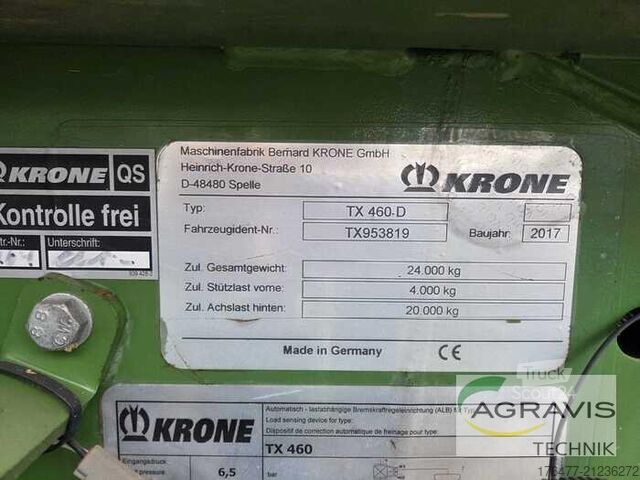 Selvlæssende vogn Krone TX 460 D