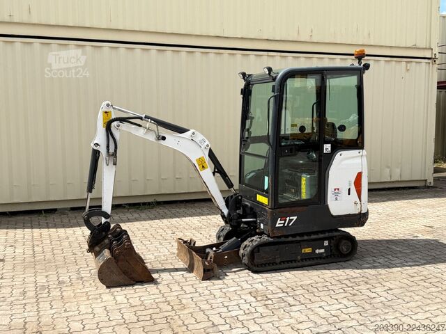 Minikoparka BOBCAT E17 / 2023 BJ / 4 x Löffel / 744 H