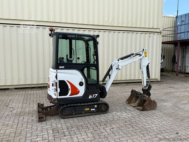 Minikoparka BOBCAT E17 / 2023 BJ / 4 x Löffel / 744 H