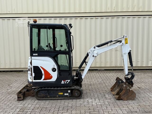 Minikoparka BOBCAT E17 / 2023 BJ / 4 x Löffel / 744 H