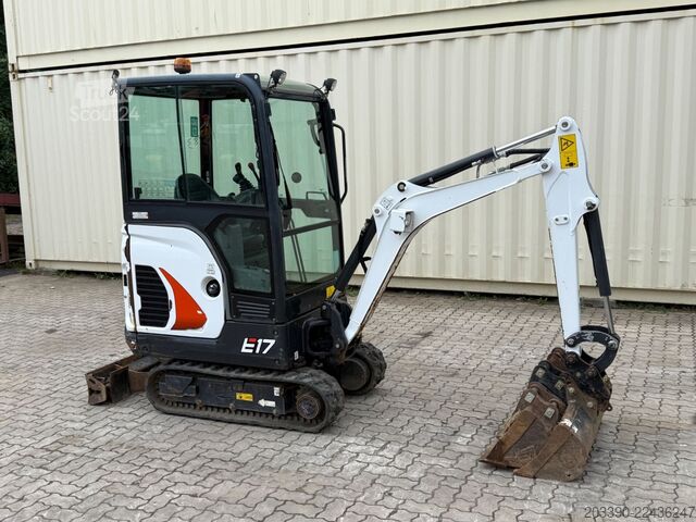 Minikoparka BOBCAT E17 / 2023 BJ / 4 x Löffel / 744 H