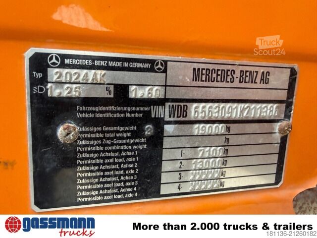 Truck chassis Mercedes-Benz SK 2024 AK 4x4