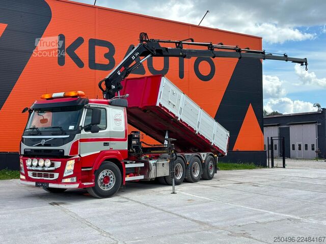 Savivartis su kranu Volvo FM 500 8x4*4 HIAB 144E-5 / BOX L=5992 mm