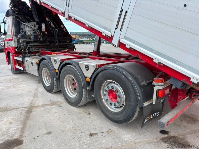 Savivartis su kranu Volvo FM 500 8x4*4 HIAB 144E-5 / BOX L=5992 mm