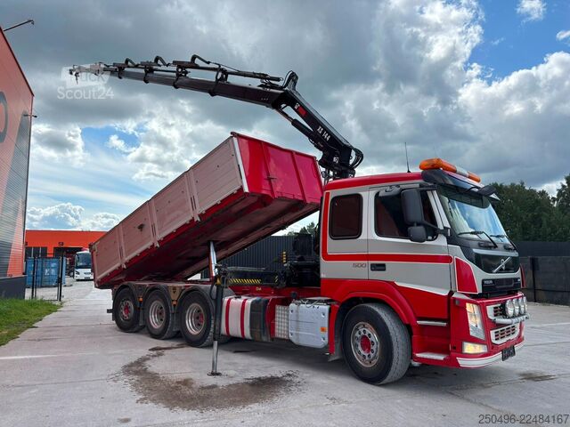 Savivartis su kranu Volvo FM 500 8x4*4 HIAB 144E-5 / BOX L=5992 mm
