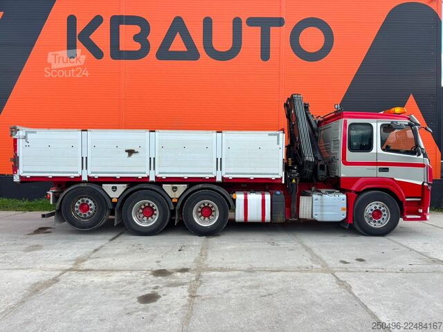 Savivartis su kranu Volvo FM 500 8x4*4 HIAB 144E-5 / BOX L=5992 mm
