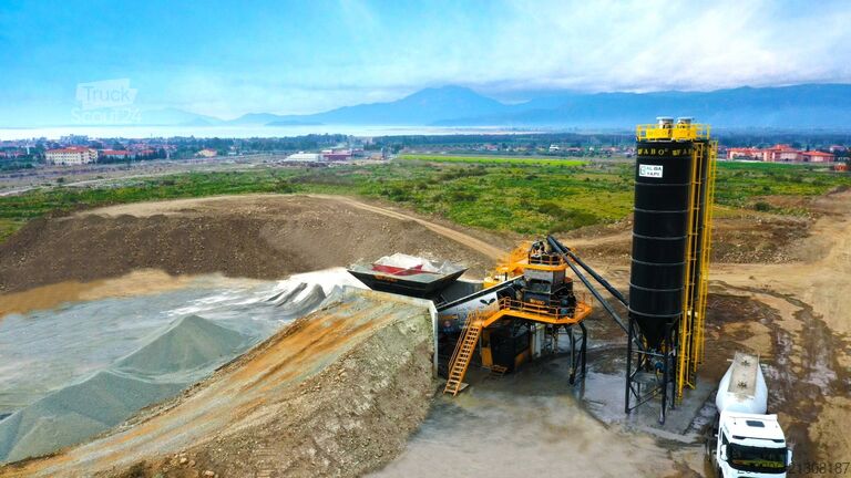 Centrale à béton mobile FABO mobile concrete mixing plants 100 m³/h Mobile Concrete Mixing Plant