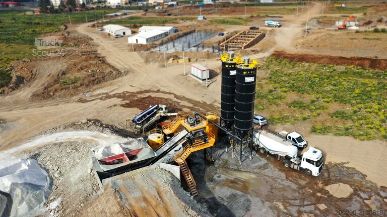 Centrale à béton mobile FABO mobile concrete mixing plants 100 m³/h Mobile Concrete Mixing Plant