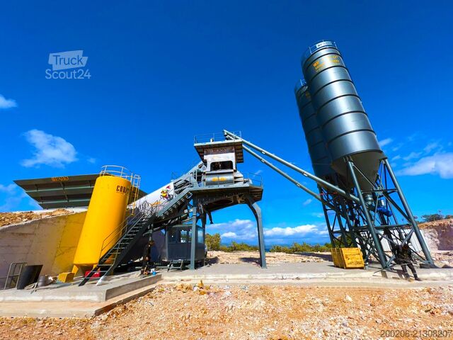 Centrale à béton mobile FABO mobile concrete mixing plants 120 m³/h Mobile Concrete Mixing Plant