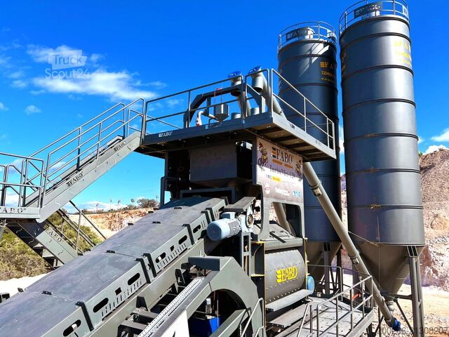 Centrale à béton mobile FABO mobile concrete mixing plants 120 m³/h Mobile Concrete Mixing Plant