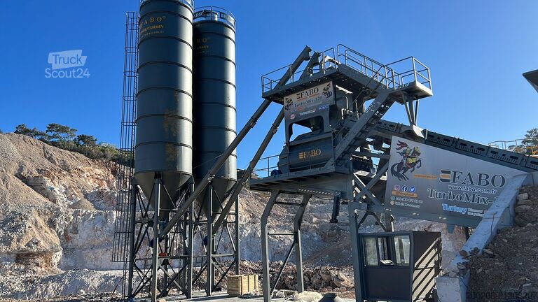 Centrale à béton mobile FABO mobile concrete mixing plants 120 m³/h Mobile Concrete Mixing Plant