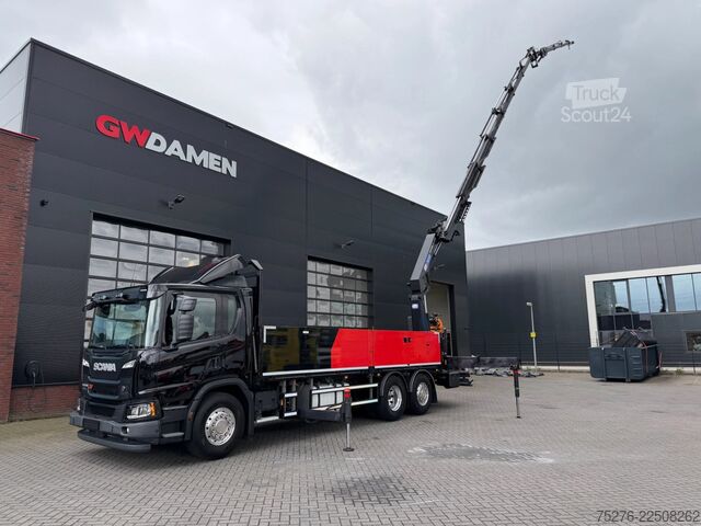 Kranwagen Scania P370 XT 6x2 HMF 3220-K6+Fly jib FJ600-K3 Euro 6D