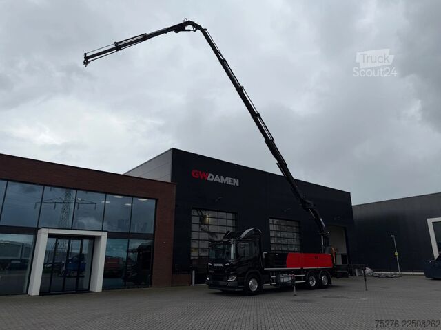 Kranwagen Scania P370 XT 6x2 HMF 3220-K6+Fly jib FJ600-K3 Euro 6D