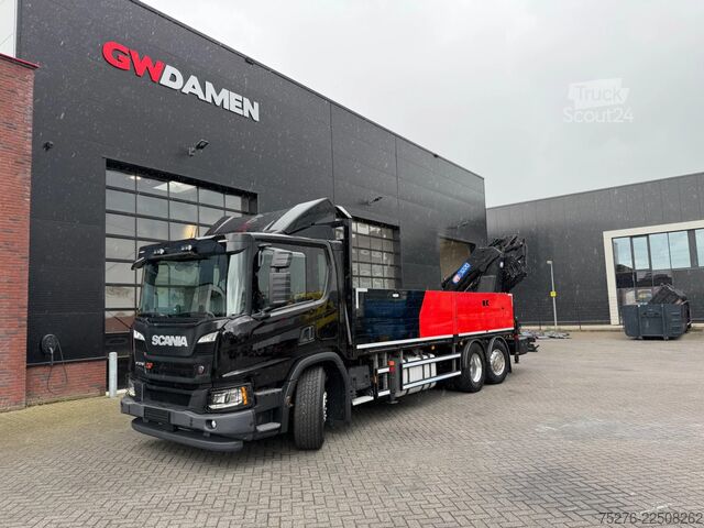 Kranwagen Scania P370 XT 6x2 HMF 3220-K6+Fly jib FJ600-K3 Euro 6D