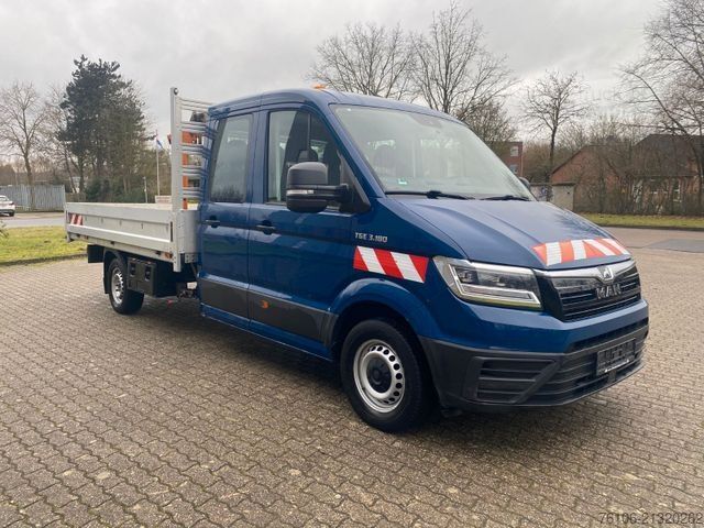 Pick-up bestelwagen MAN TGE 3.180 Pristche mit Kran *Doppelkabine*Ahk*