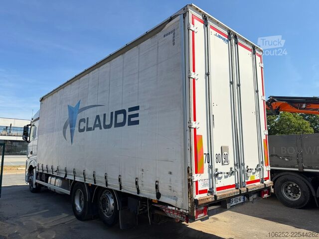Liukuva pressu Mercedes-Benz ACTROS 2545 6x2 BOX 8m10 x 2m80 - TAILLIFT - LI...