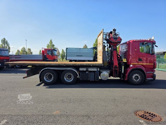 Hákový nosič kontejnerů SCANIA R500 V8 6x4 Abrollkipper Palfinger M12Z