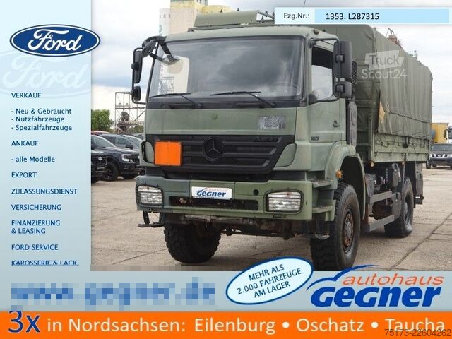 Camion cu platformă și prelată MERCEDES-BENZ AXOR-R 1829 A Bm 950.562 Pritsche/Plane