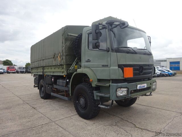 Camion cu platformă și prelată MERCEDES-BENZ AXOR-R 1829 A Bm 950.562 Pritsche/Plane