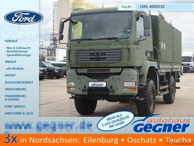 Camion cu platformă și prelată MAN TGA 18.360 4x4 BB Pritsche/Plane