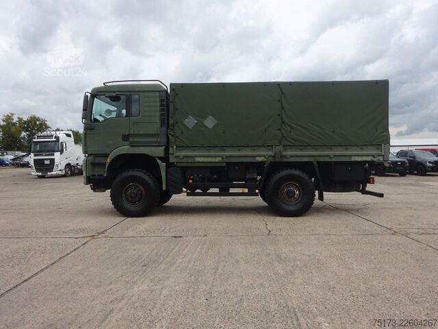 Camion cu platformă și prelată MAN TGA 18.360 4x4 BB Pritsche/Plane