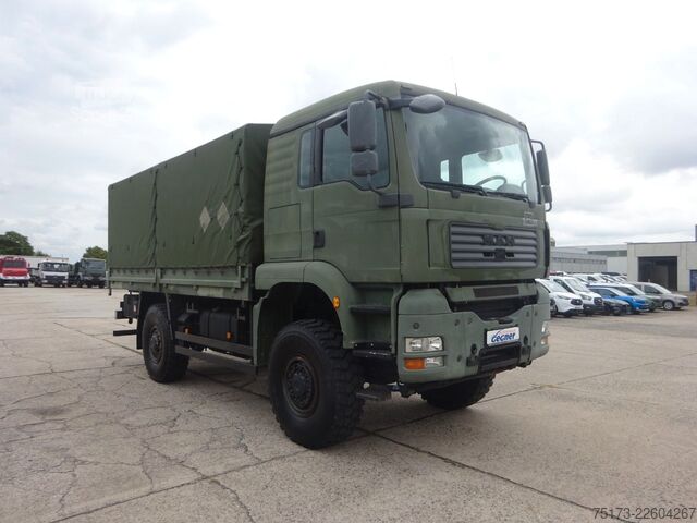 Camion cu platformă și prelată MAN TGA 18.360 4x4 BB Pritsche/Plane