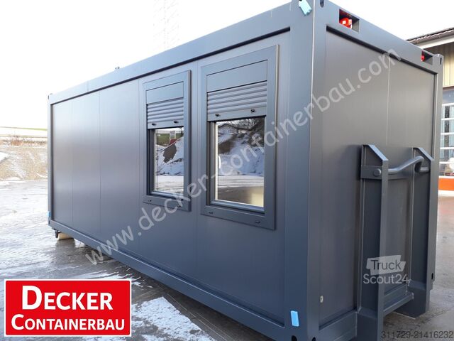 Wohncontainer Decker Containerbau Bürocontainer 20ft, auf ABR, sofort