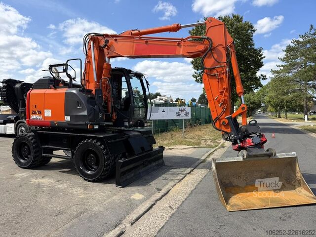 Tekerlekli ekskavatör HITACHI ZAXIS ZX145W-6 + SMP TILTROTATOR - TRIPPLE ARM ...