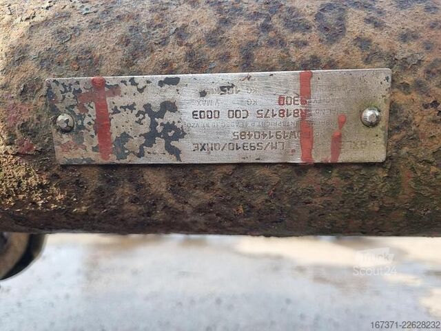 Tengely ROR TRAILER AXLE SINGLE TIRE DRUM