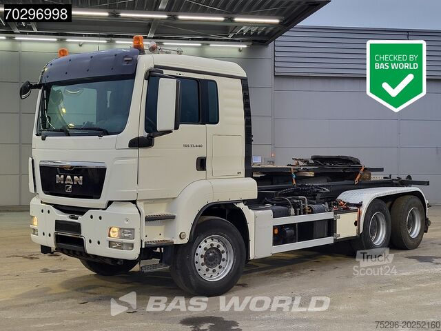 Système de bras à crochet MAN TGS 33.440 6X4 AJK hooklift with 5th wheel Wech...