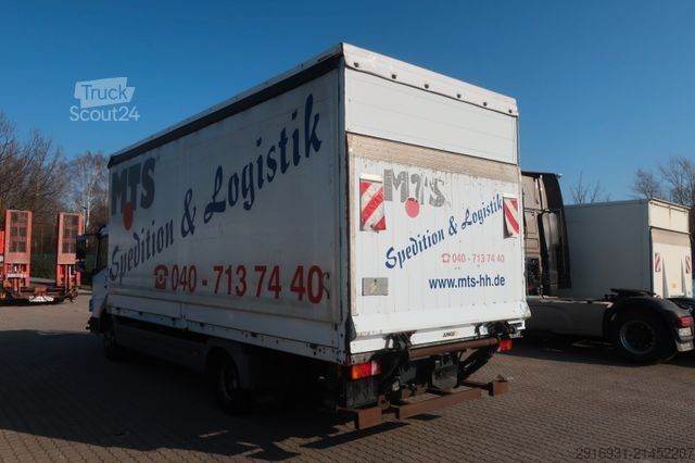 Vrachtwagen met bakwagen MERCEDES-BENZ Nr.1032 Atego 818 1.Hand / Ladeboardwand