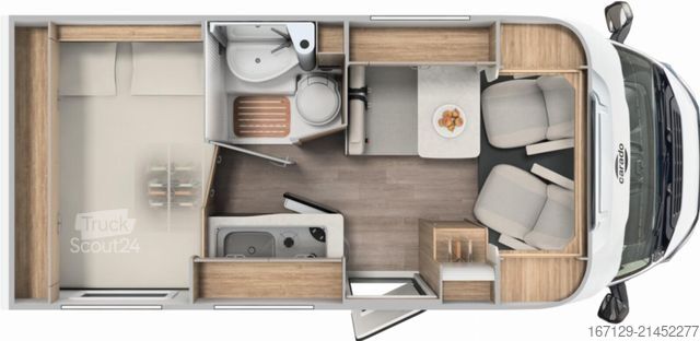 Half-integraal camper CARADO V V132 pro+ / Automatik / TV Paket / 6E Heizung
