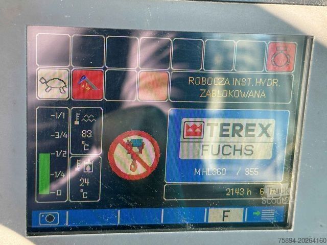 Točkaš bager TEREX FUCHS MHL 360 * Umschlagbagger * TOP